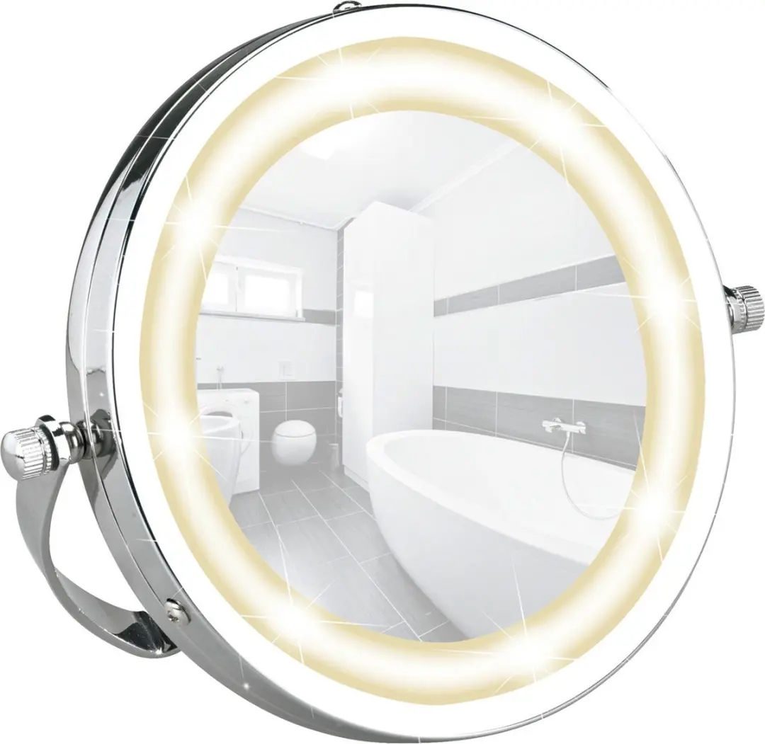 Wenko LED Make-up Spiegel Metallic Ø15cm