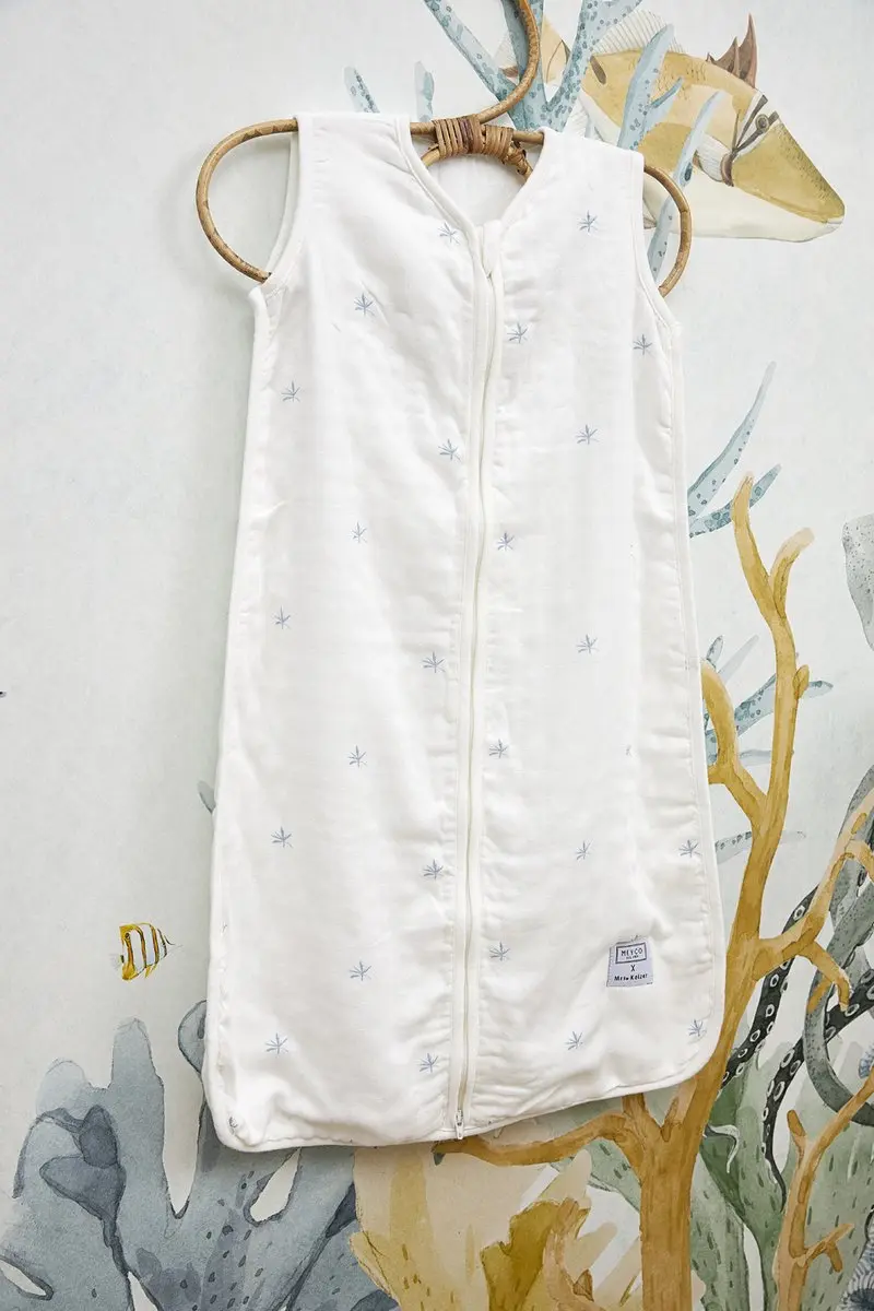 Meyco Baby X Mrs. Keizer Ibiza Bamboe Slaapzak - Denim 110cm - afbeelding 6 van 6