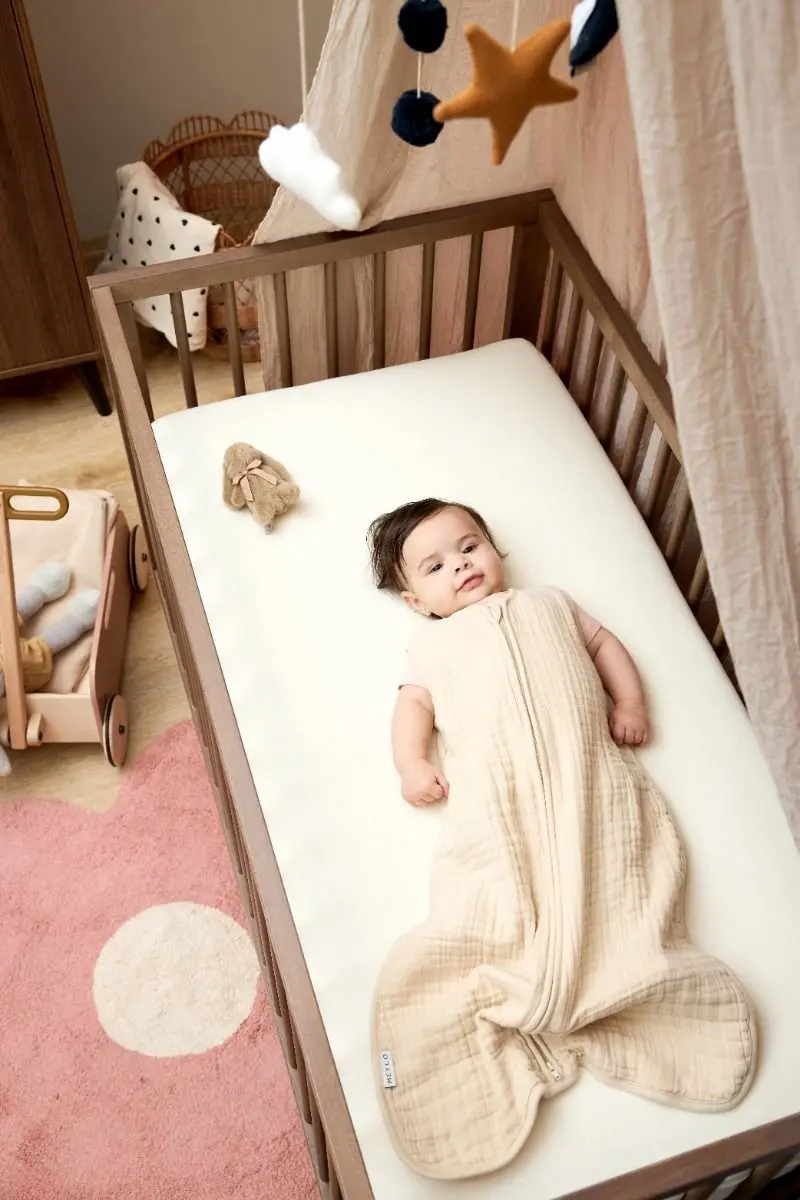 Meyco Baby Uni Hoeslaken Juniorbed Nature - 2 Stuks 70x140/150cm