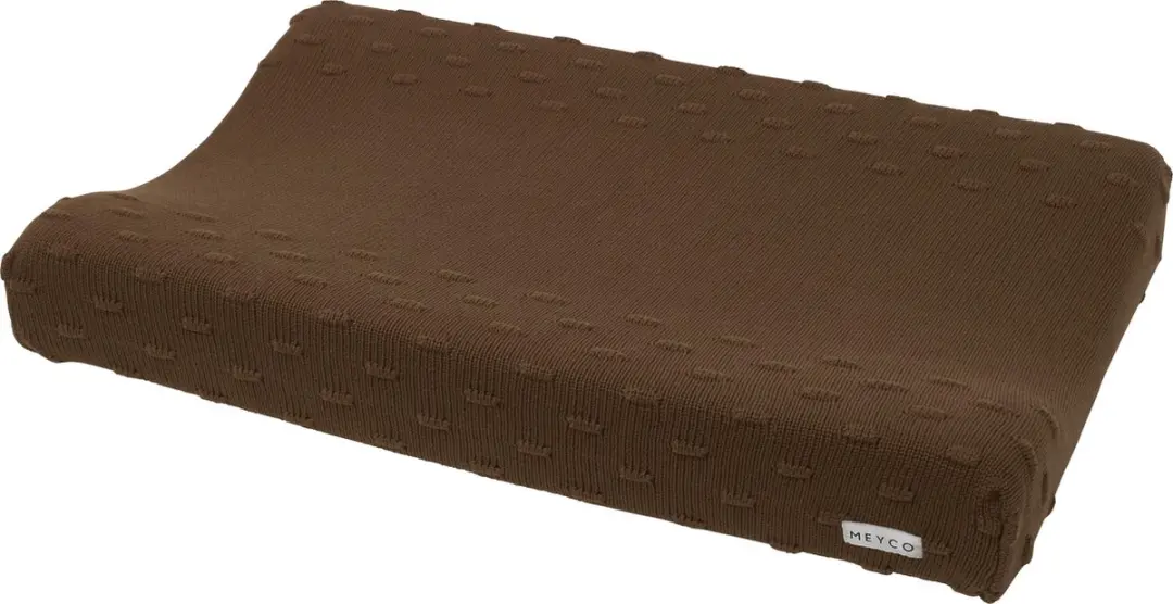 Meyco Baby Knots Aankleedkussenhoes Chocolate 50x70cm