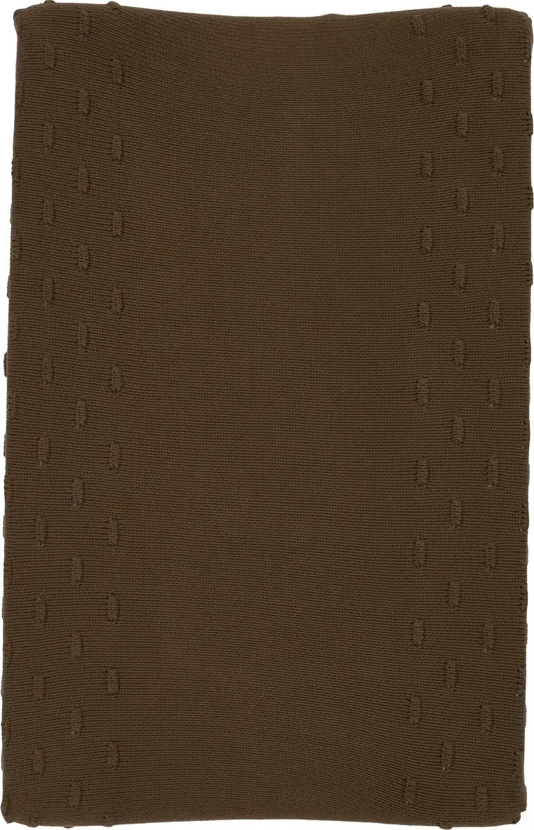 Meyco Baby Knots Aankleedkussenhoes Chocolate 50x70cm