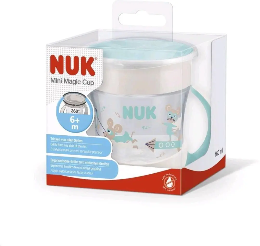 NUK Mini Magic 360 Babybeker 160ml - Groen
