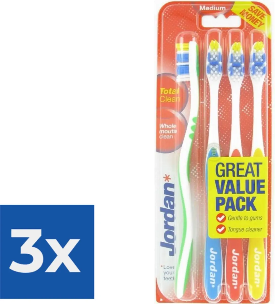 Jordan Total Clean Tandenborstels Medium