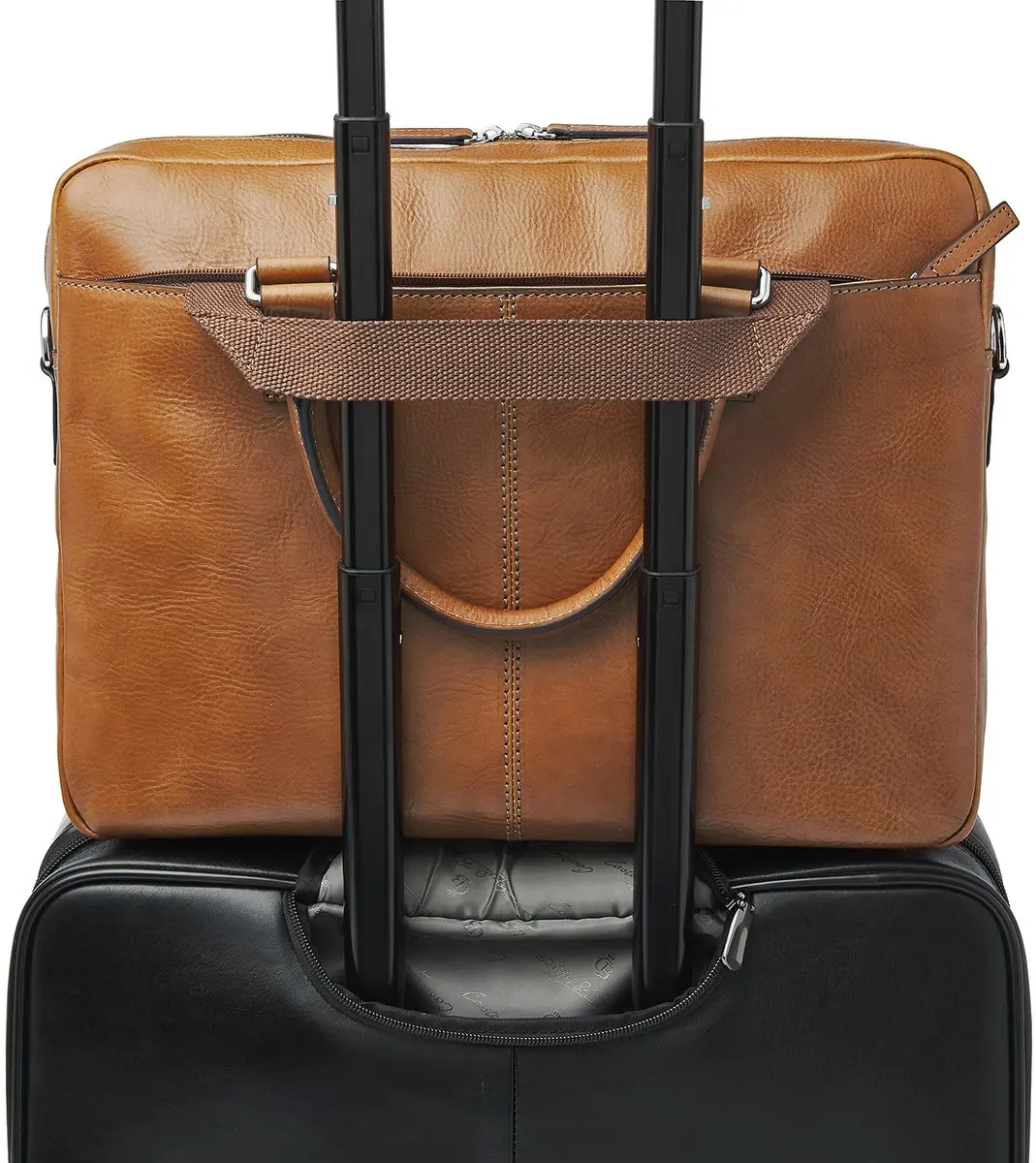 Castelijn & Beerens Heritage Peter Laptoptas 15,6" RFID - Lichtbruin