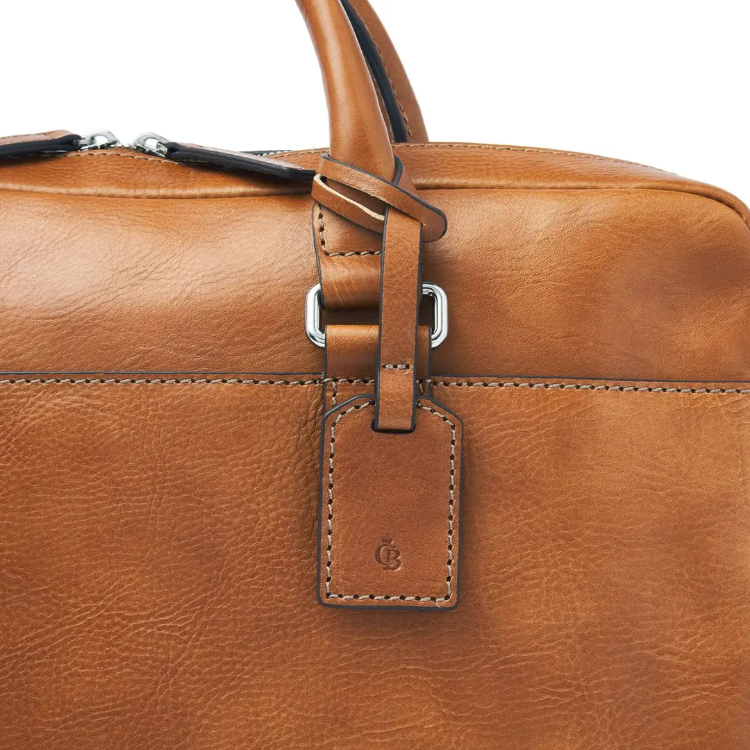 Castelijn & Beerens Heritage Peter Laptoptas 15,6" RFID - Lichtbruin