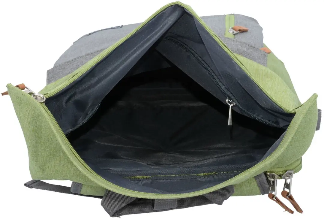 Travelite Basics Rollup Backpack 15,6" - Green/Grey
