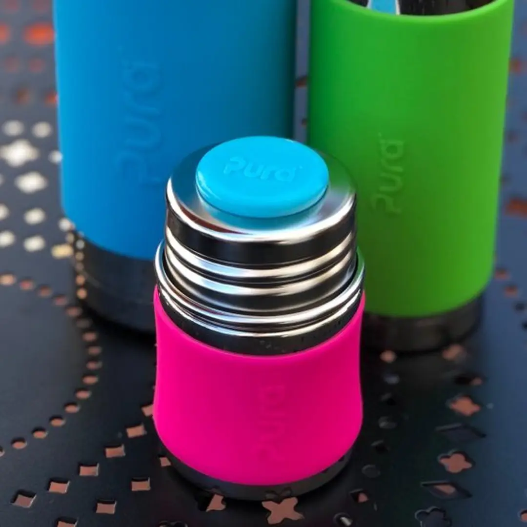 Pura Silicone Afsluitdisk - 2 Stuks Roze & Oranje