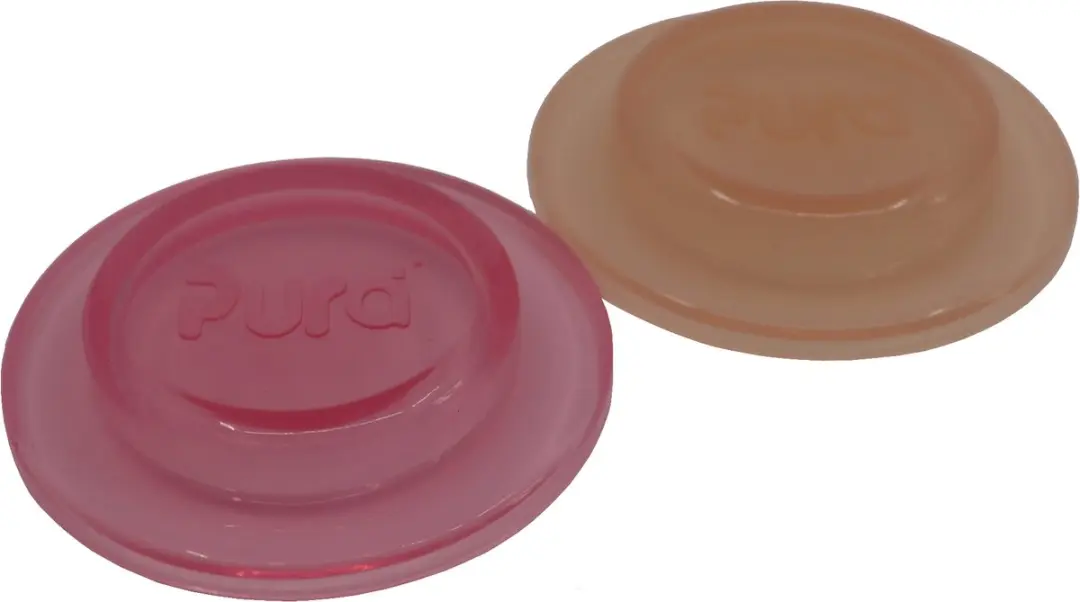 Pura Silicone Afsluitdisk - 2 Stuks Roze & Oranje