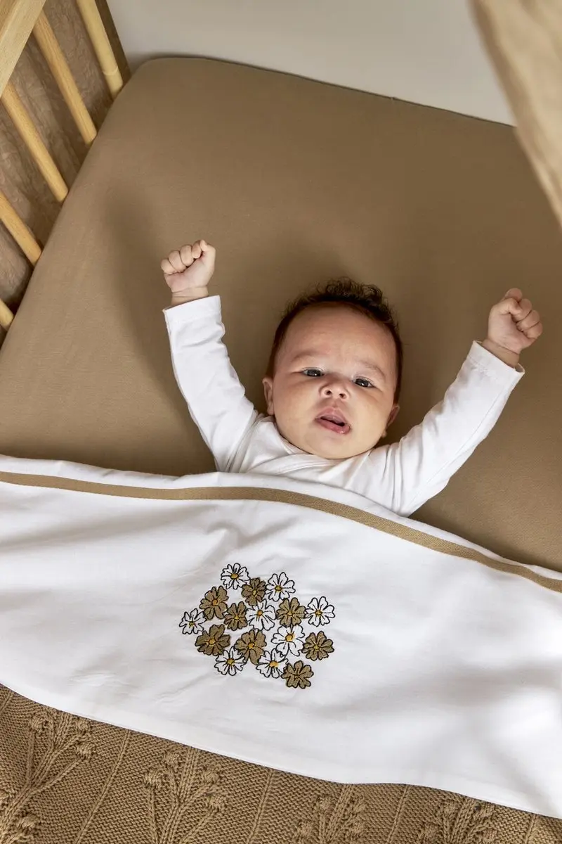 Meyco Baby Uni Hoeslaken Ledikant - 60x120cm Taupe