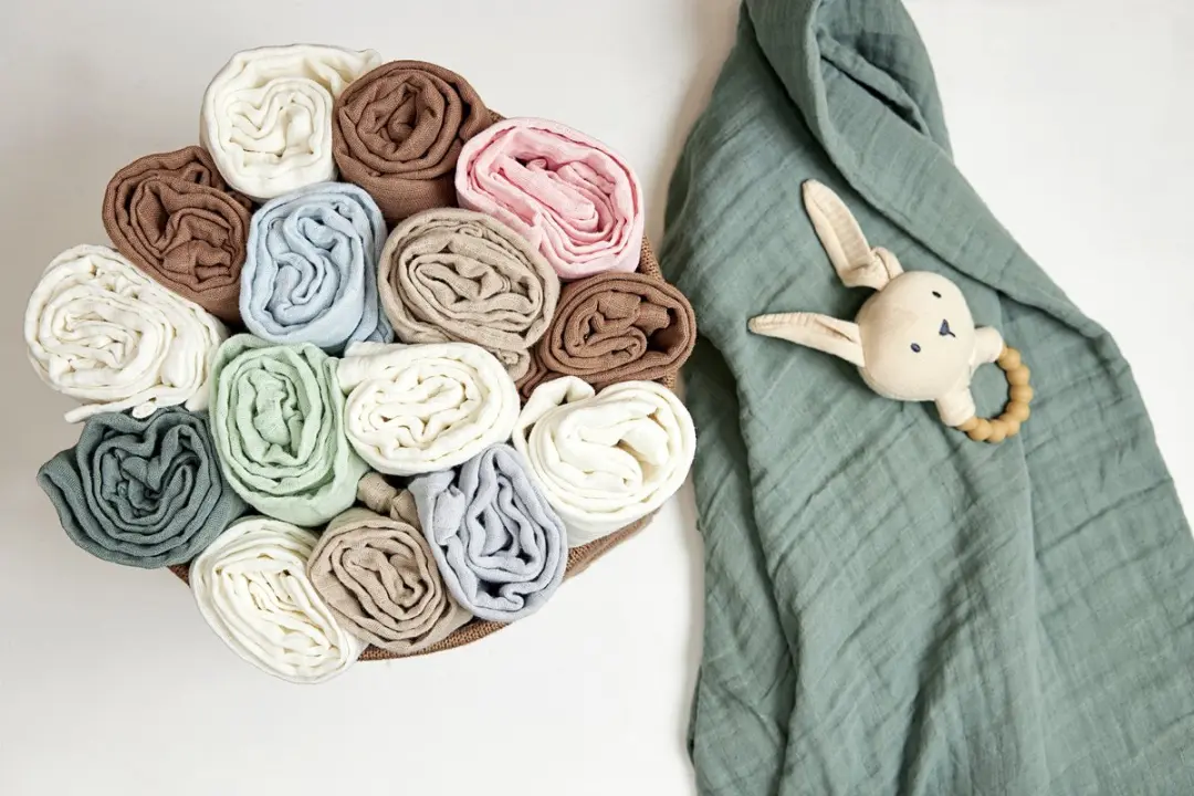 Meyco Baby Uni Swaddle 2-pack - 120x120cm - Light Grey/Sand
