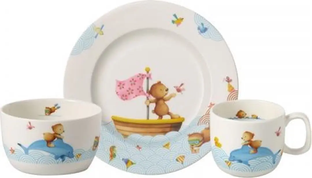 Villeroy & Boch Happy as a Bear Kinderservies - 3-delig Wit - afbeelding 6 van 6