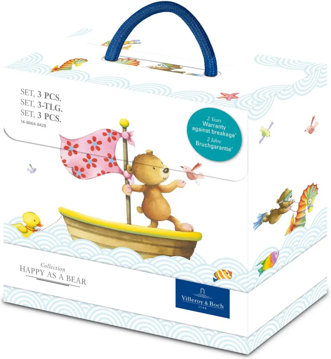 Villeroy & Boch Happy as a Bear Kinderservies - 3-delig Wit
