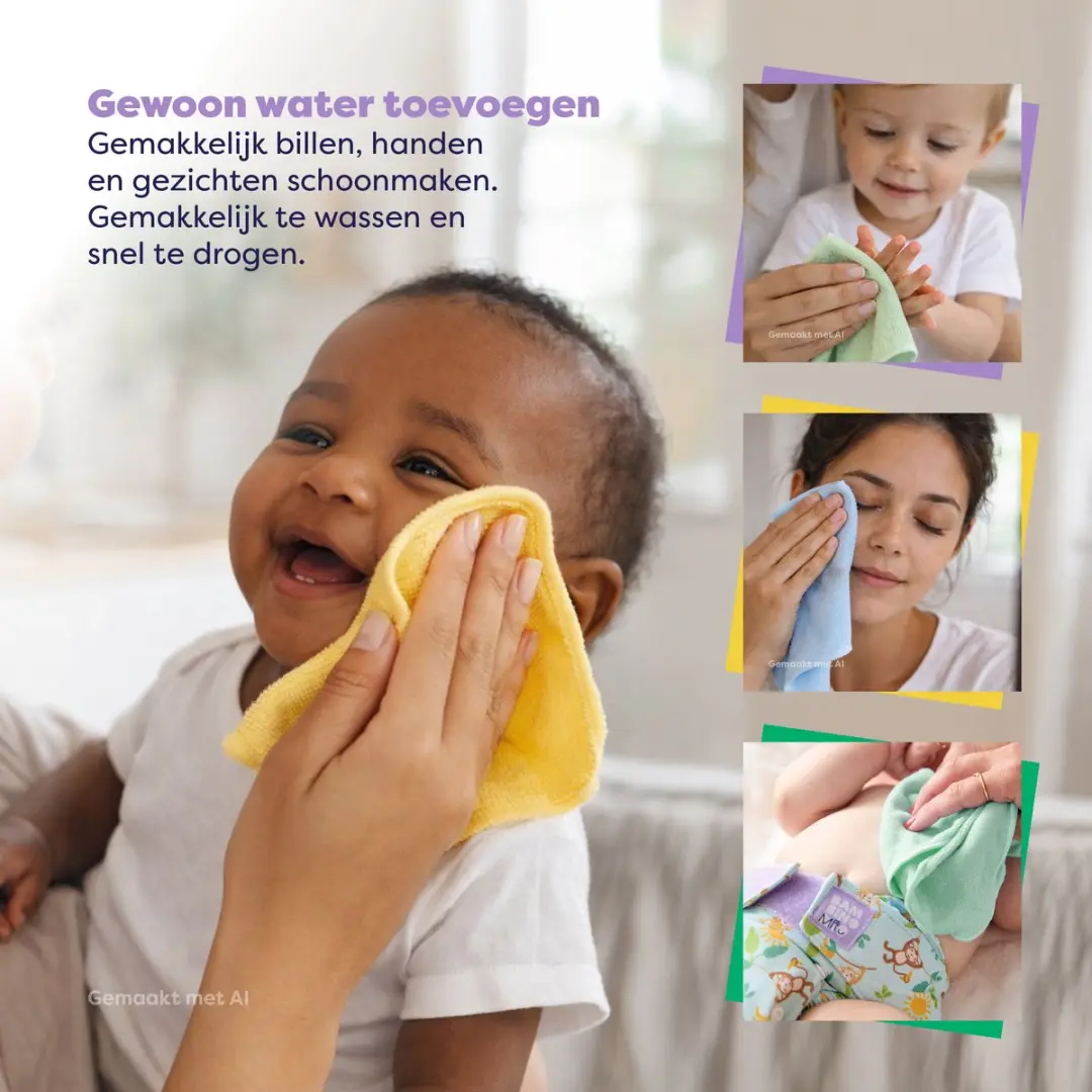 Bambino Mio Wasbare Billendoekjes - 10 Stuks