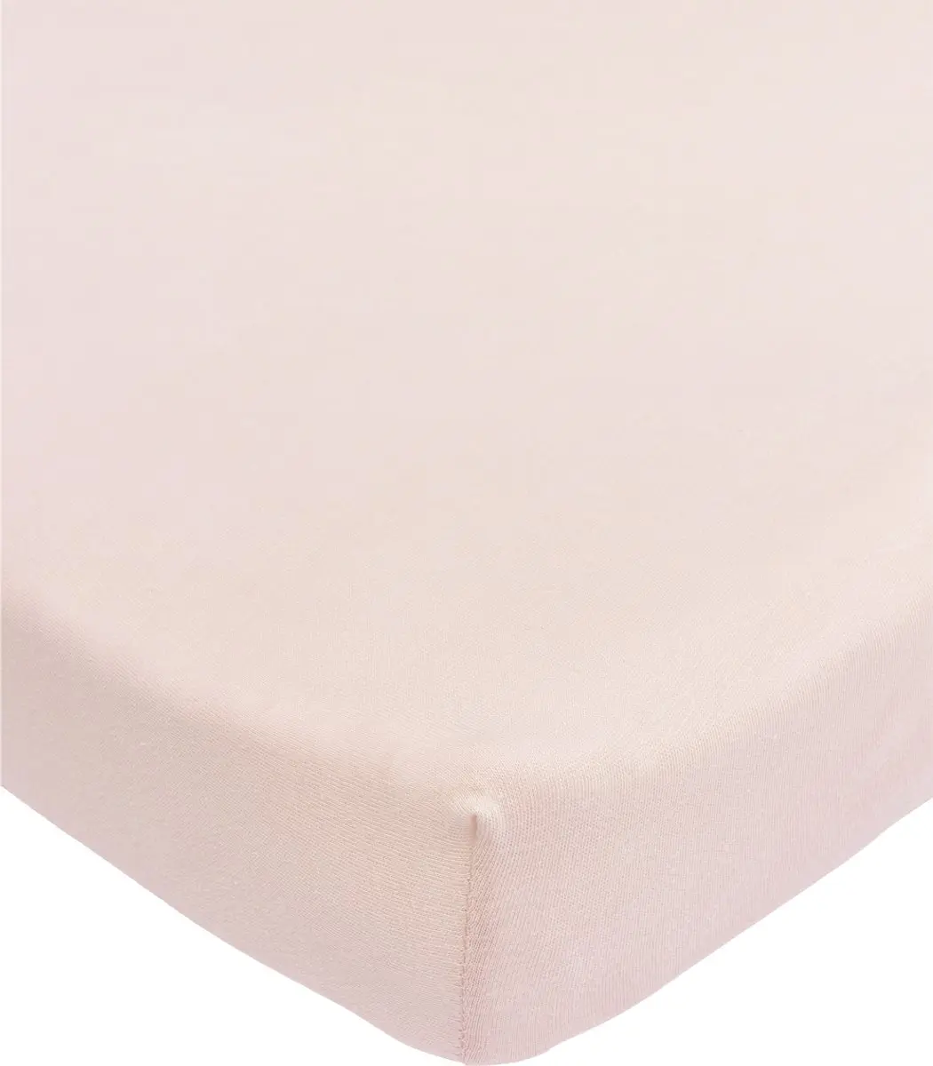 Meyco Baby Uni Hoeslaken Boxmatras - 75x95cm - Soft Pink
