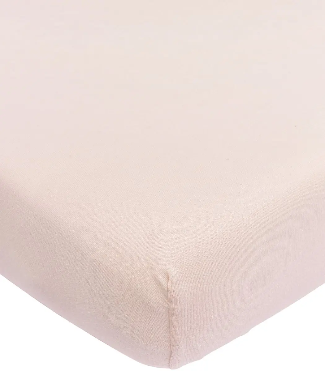 Meyco Baby Uni Hoeslaken Boxmatras - 75x95cm - Soft Pink