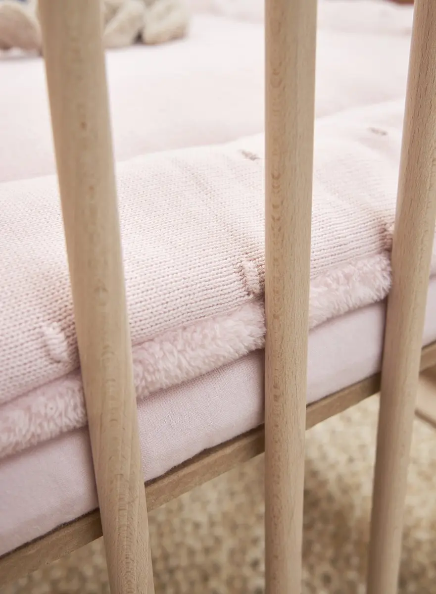 Meyco Baby Uni Hoeslaken Boxmatras - 75x95cm - Soft Pink