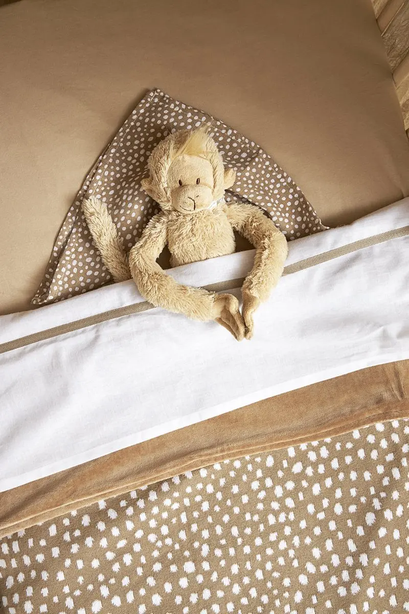 Meyco Baby Bies Ledikantlaken 100x150cm - Taupe