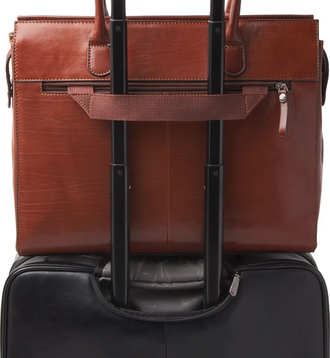 Castelijn & Beerens Gaucho Ellen Schoudertas 15,6" RFID - Cognac