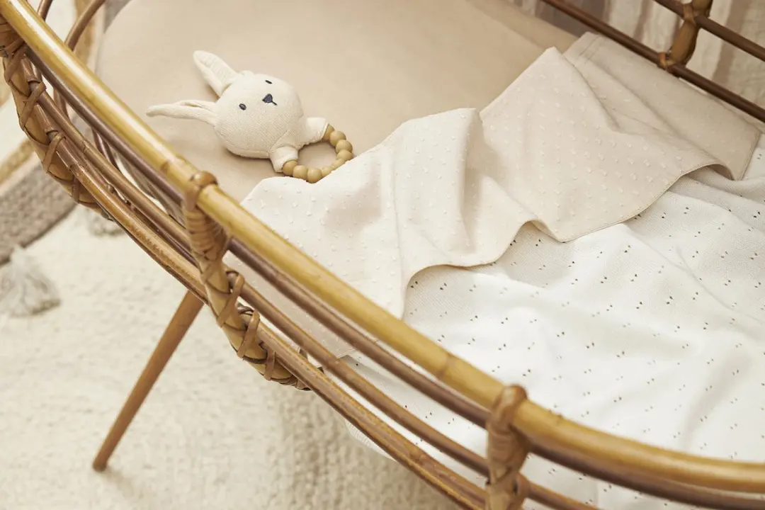 Meyco Baby Plume Ledikantlaken 100x150cm - Soft Sand