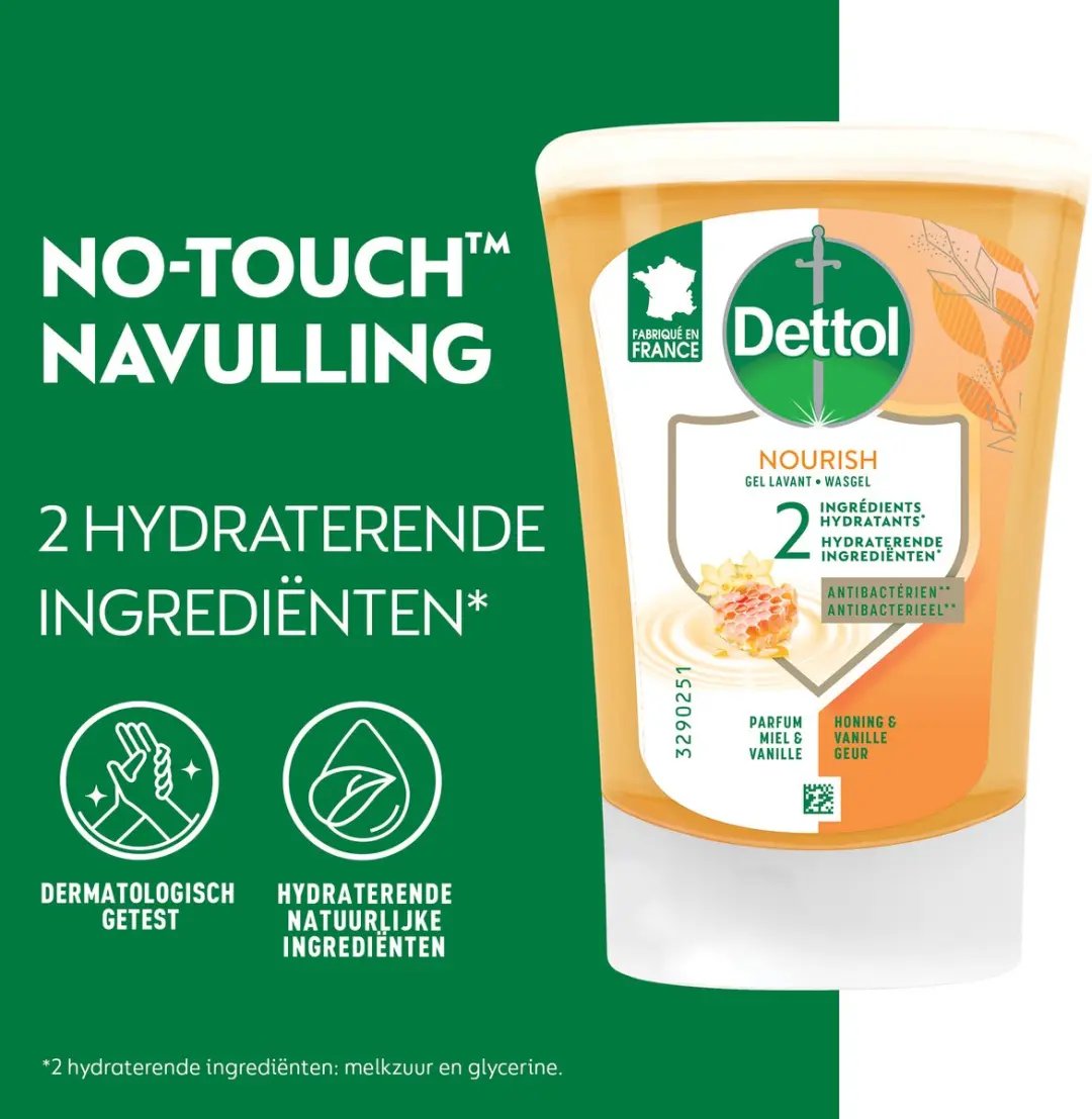 Dettol No-Touch Handzeep Navulling Honing & Vanille - 5x250ml