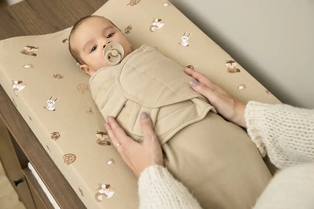 Meyco Baby SwaddleMeyco Inbakerdoek Gevoerd - Uni Sand - 0-3 maanden - 2.0 TOG