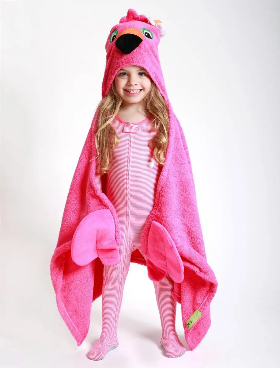 Zoocchini Franny the Flamingo Badcape - One Size