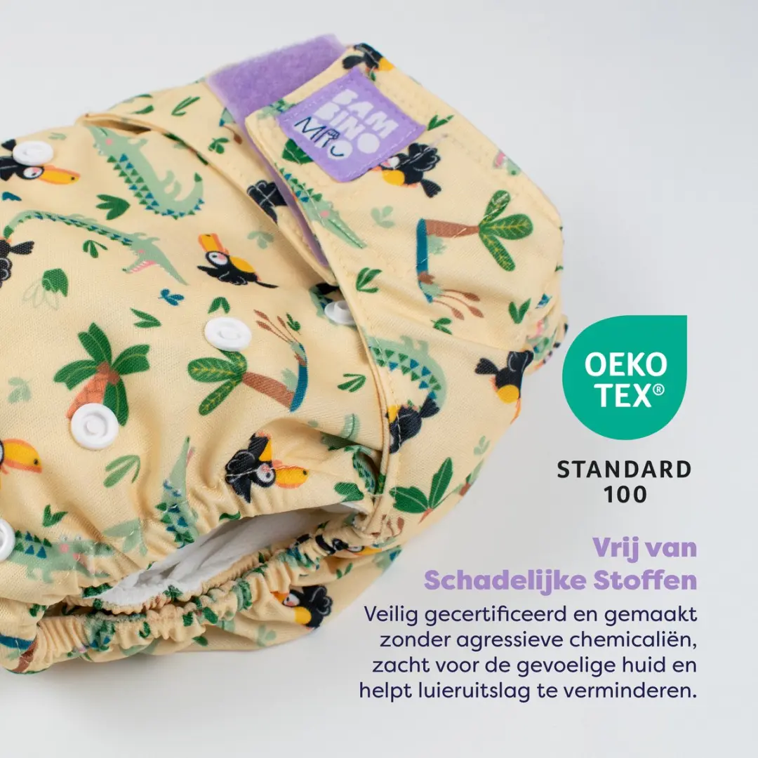 Bambino Mio Herbruikbare Luiers Wild Life - One Size - 5 Stuks