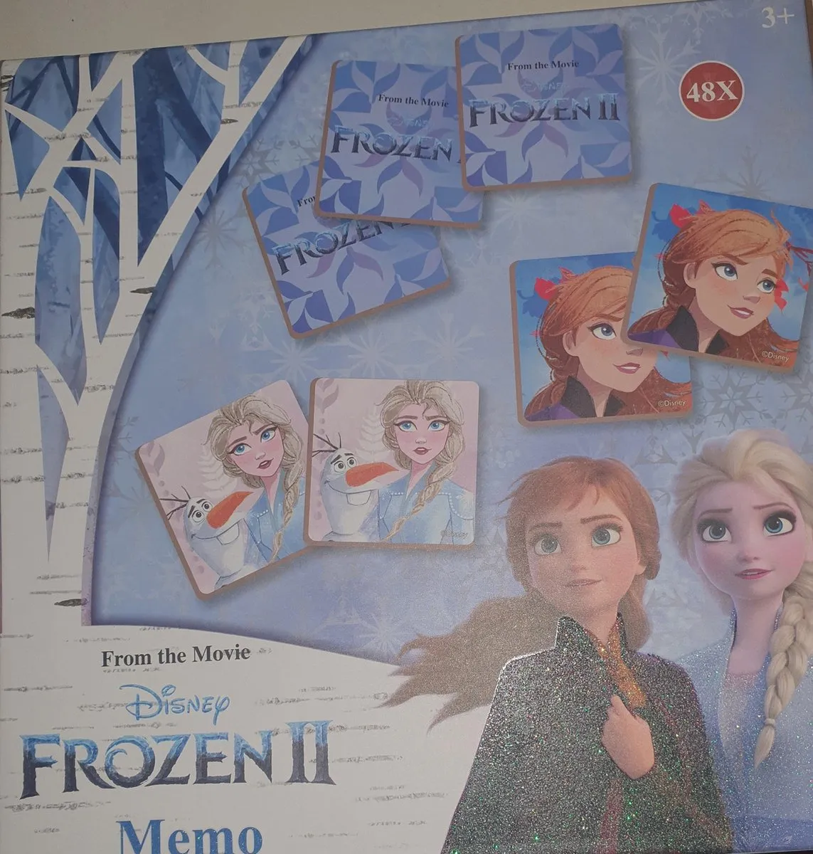 Disney Frozen Spel - 48-delig - 4 Spelers - Blauw/wit