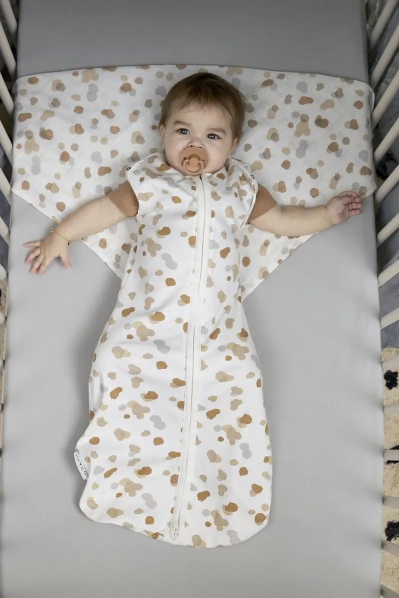 Meyco Baby Stains Cocoon Inbakerslaapzak 70cm - 0.3 TOG - Sand - afbeelding 6 van 6