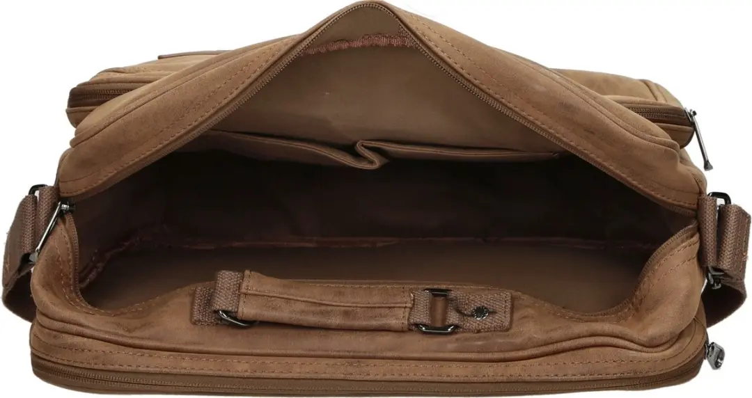 Enrico Benetti Rotterdam Lederlook Laptoptas 66621 - 15" - 20L - Camel