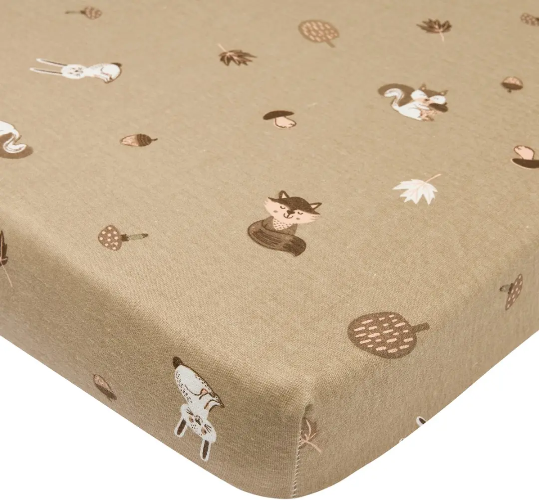 Meyco Baby Forest Animals Hoeslaken Boxmatras Rond - 90/95cm