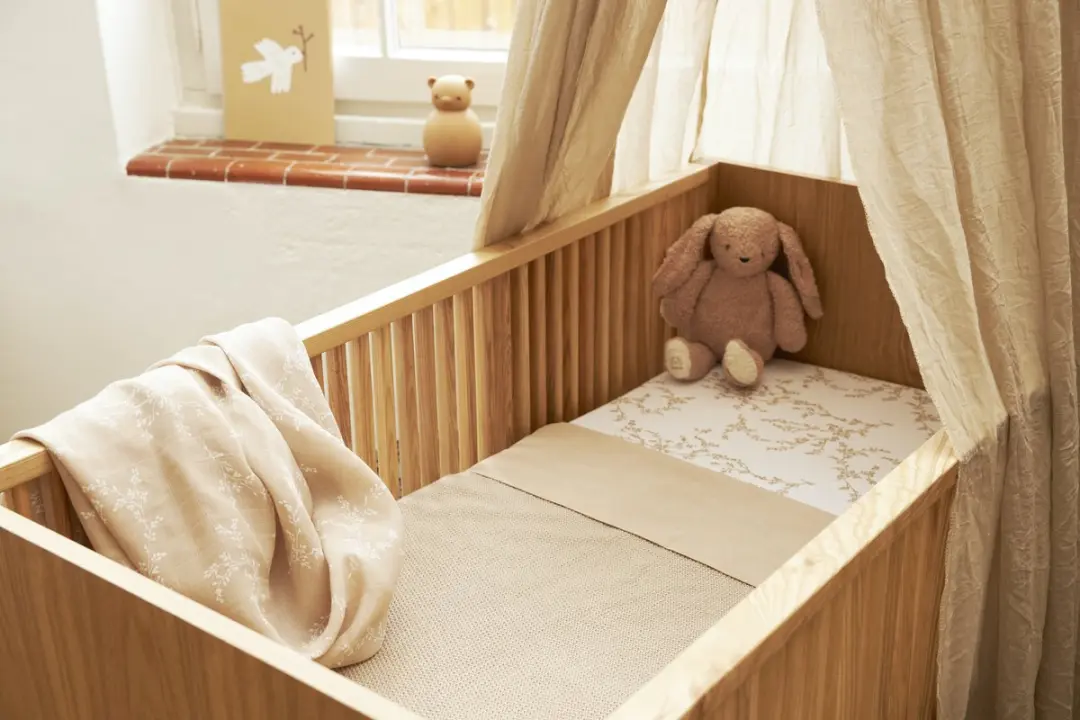 Meyco Baby Branches Wieglaken 2-pack - 75x100cm - Sand