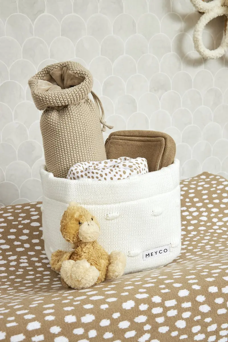 Meyco Baby Knots Commodemandje Medium - Offwhite