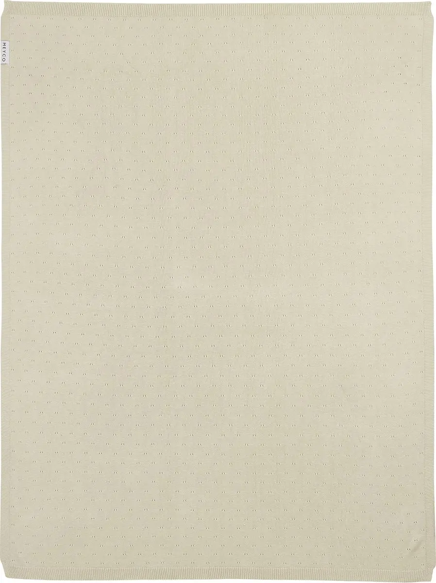 Meyco Baby Ajour Wiegdeken 75x100cm - Soft Sand