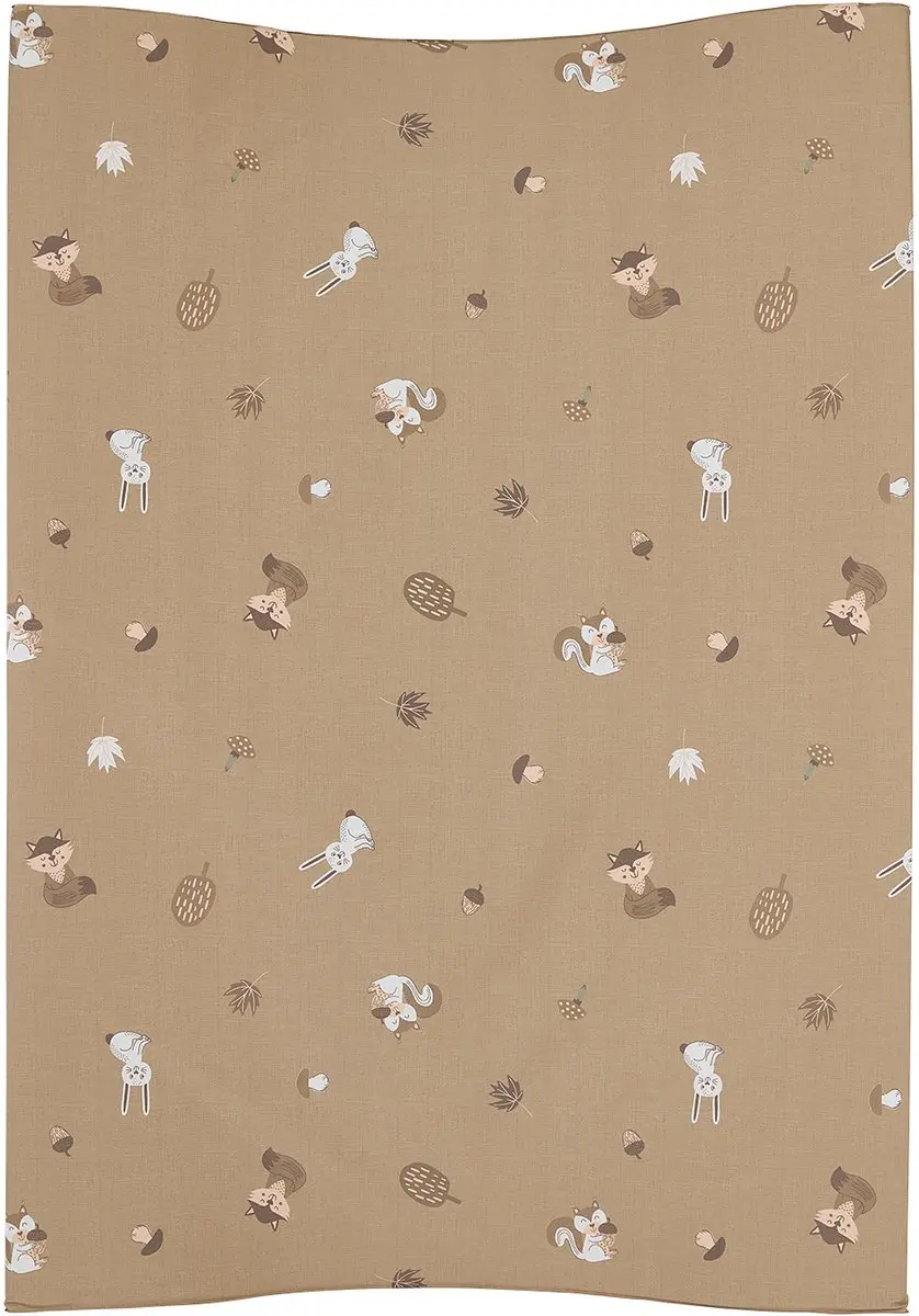 Meyco Baby Aankleedkussen Forest Animals 50x70cm - Sand