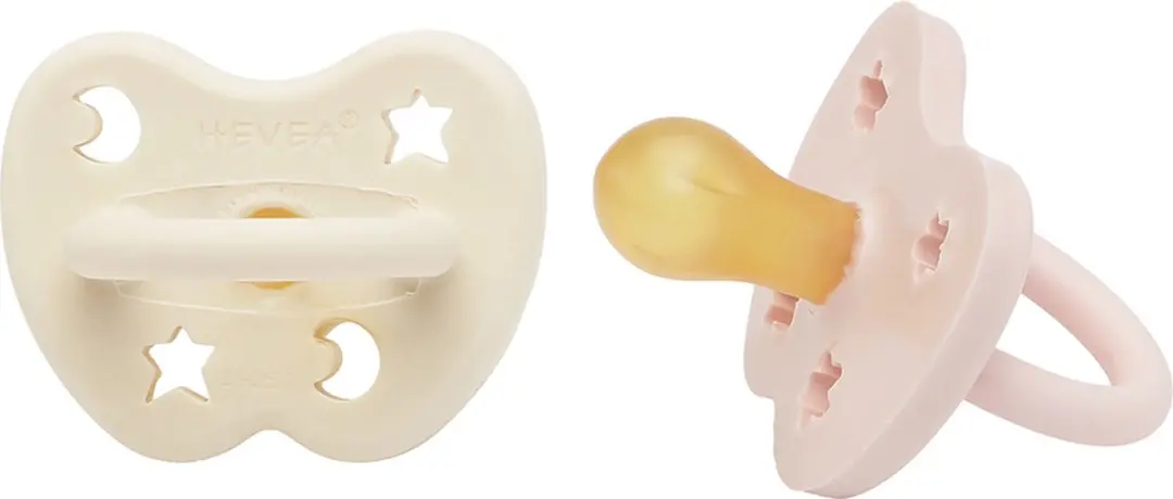 Hevea Two-Pack Fopspenen Pasgeborenen - 0+ Maanden - 2 Stuks