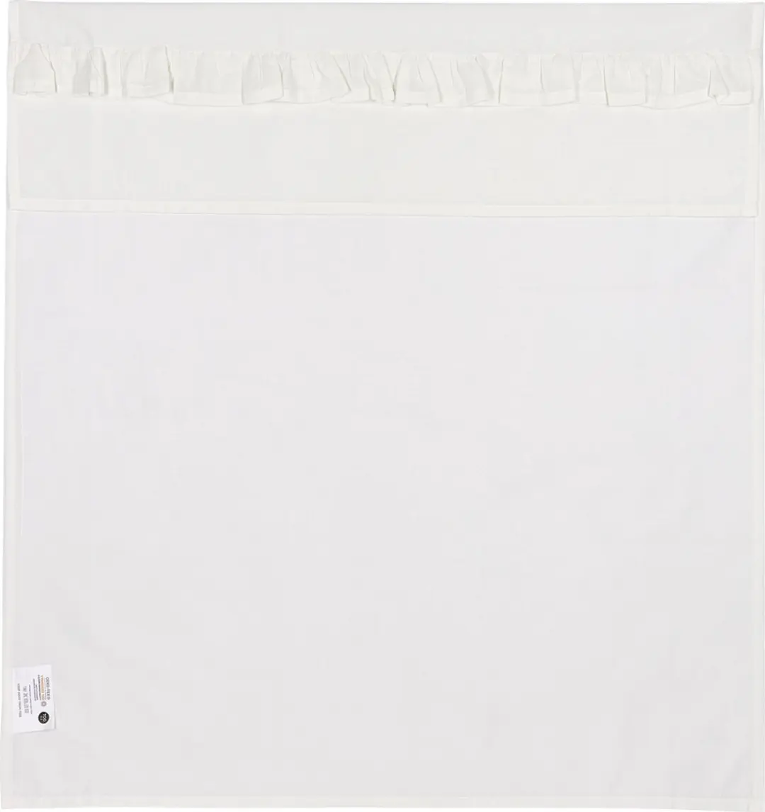 Meyco Baby Ruffle Ledikantlaken 100x150cm - Offwhite - afbeelding 6 van 6