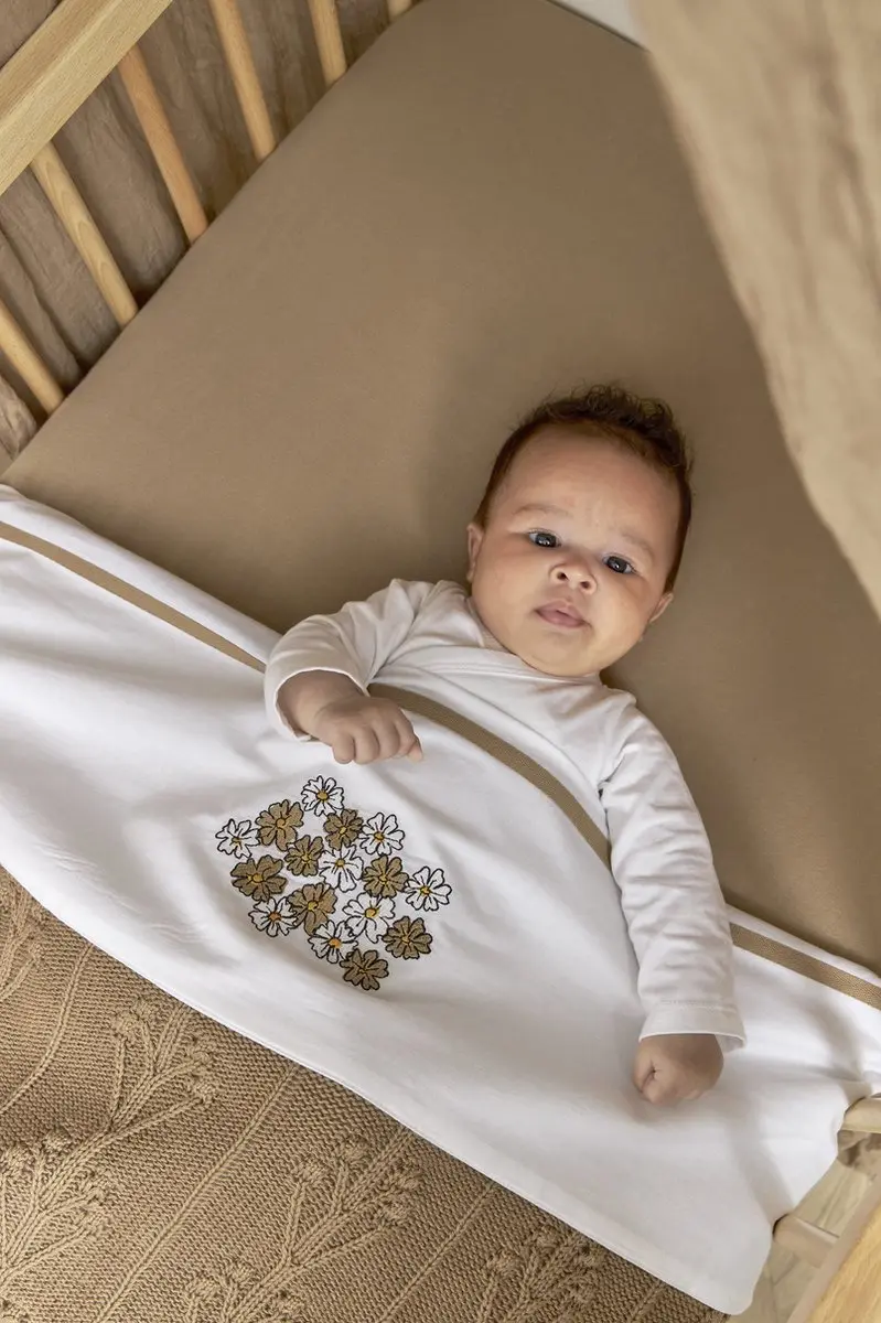 Meyco Baby Uni Hoeslaken Wieg - Taupe 40x80/90cm