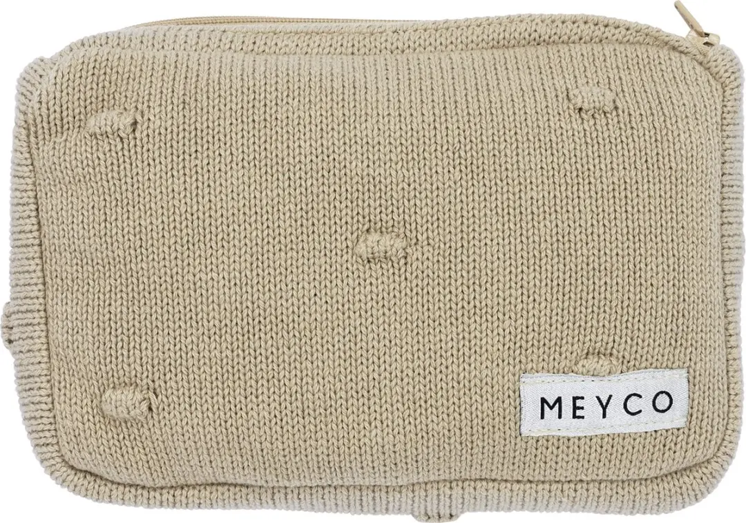 Meyco Baby Mini Knots Billendoekjesetui - Sand