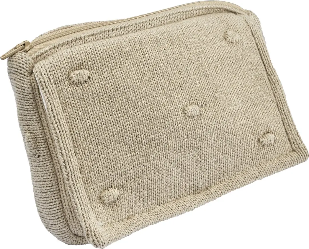 Meyco Baby Mini Knots Billendoekjesetui - Sand