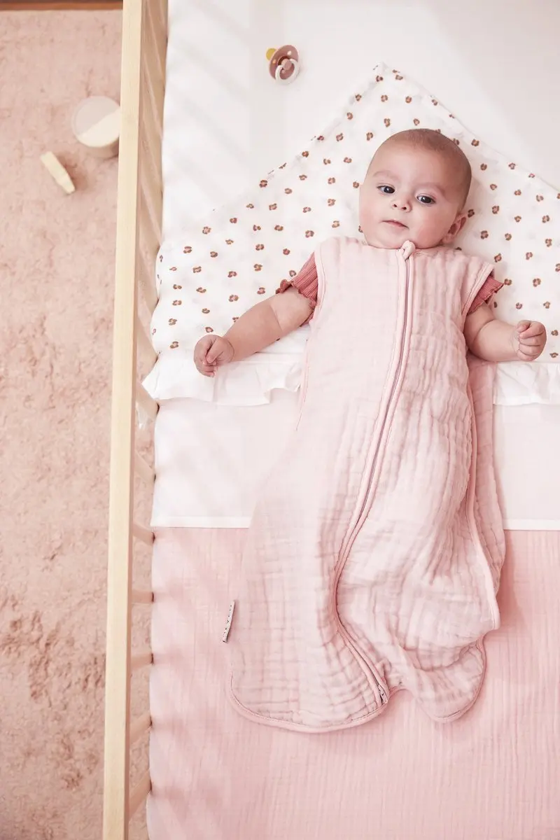 Meyco Baby Uni Babyzomerslaapzak Soft Pink 60cm 0.5 TOG