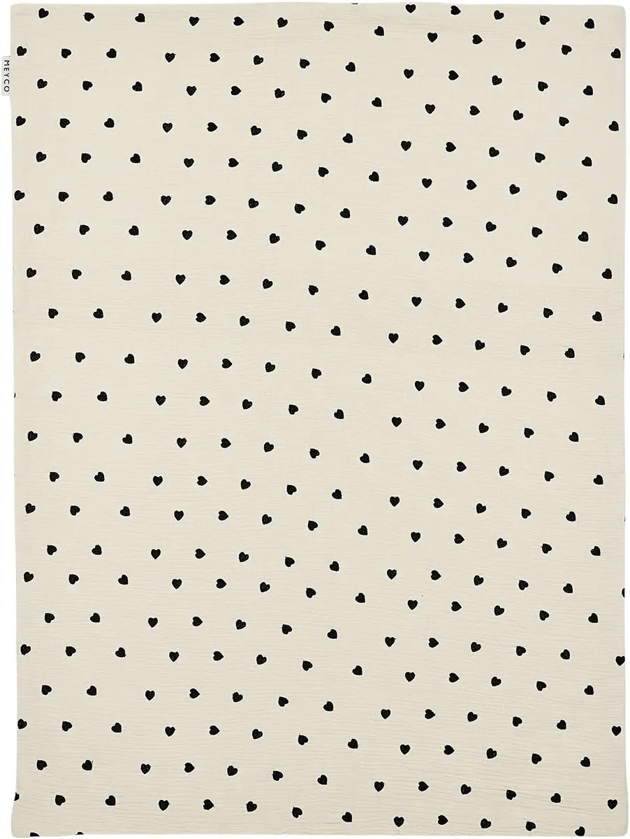 Meyco Baby Sweet Heart Ledikantdeken 100x150cm - Soft Sand - 1.5 TOG