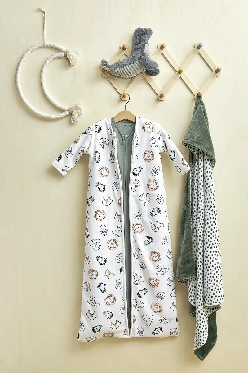 Meyco Baby Animal Slaapzak 4 Seizoenen - 3.0 TOG - Multicolor
