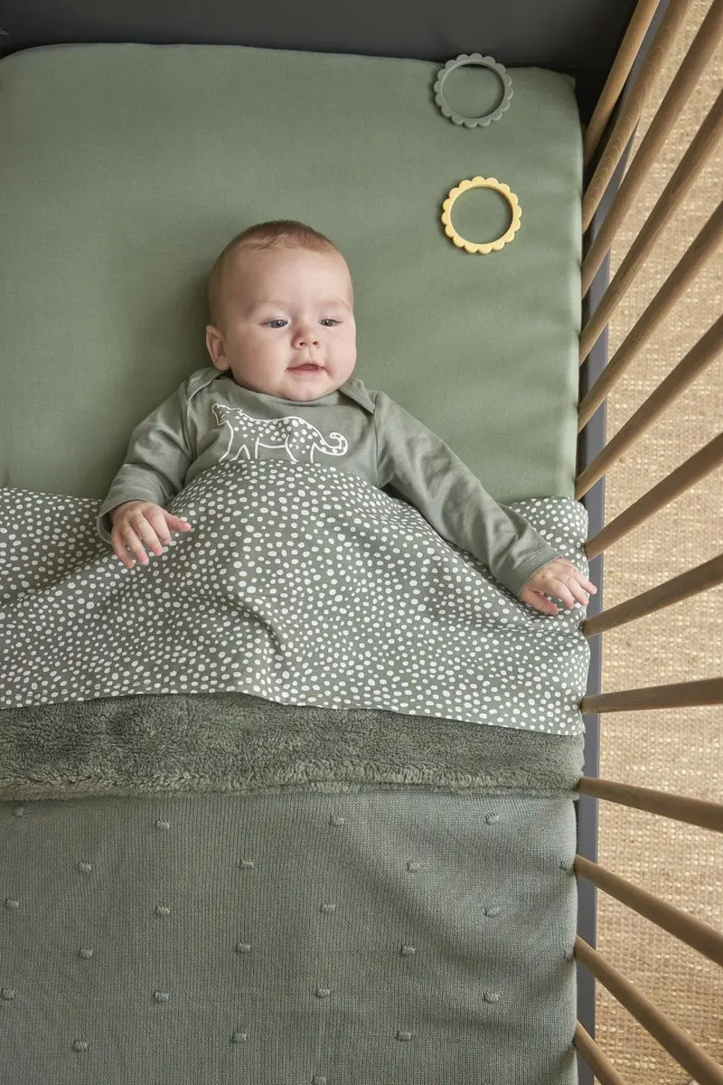 Meyco Baby Uni Hoeslaken Ledikant 60x120cm - Forest Green
