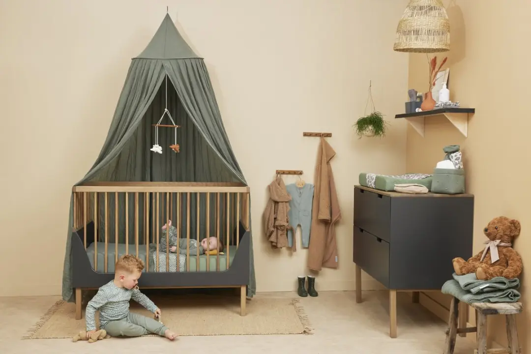 Meyco Baby Uni Hoeslaken Ledikant 60x120cm - Forest Green