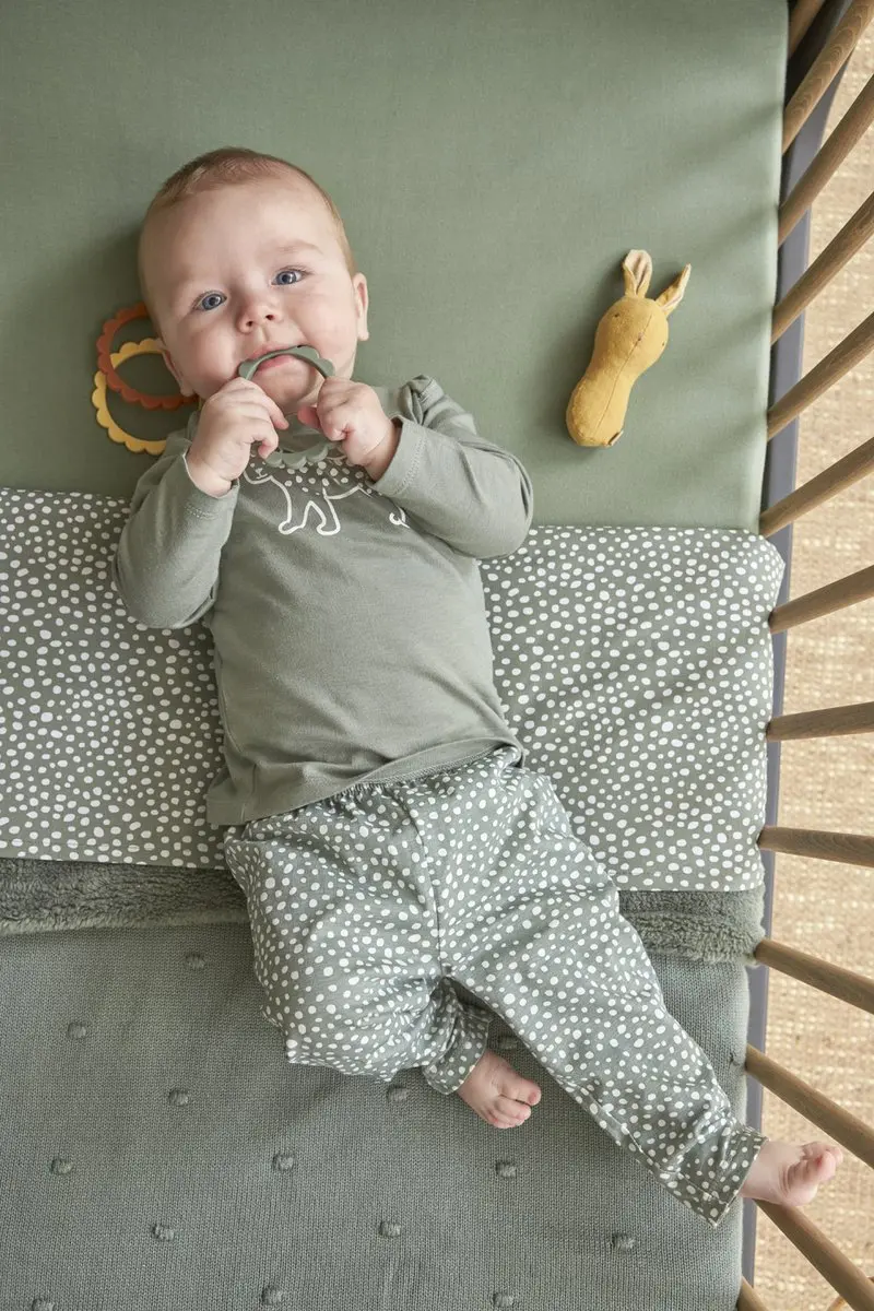 Meyco Baby Uni Hoeslaken Ledikant 60x120cm - Forest Green