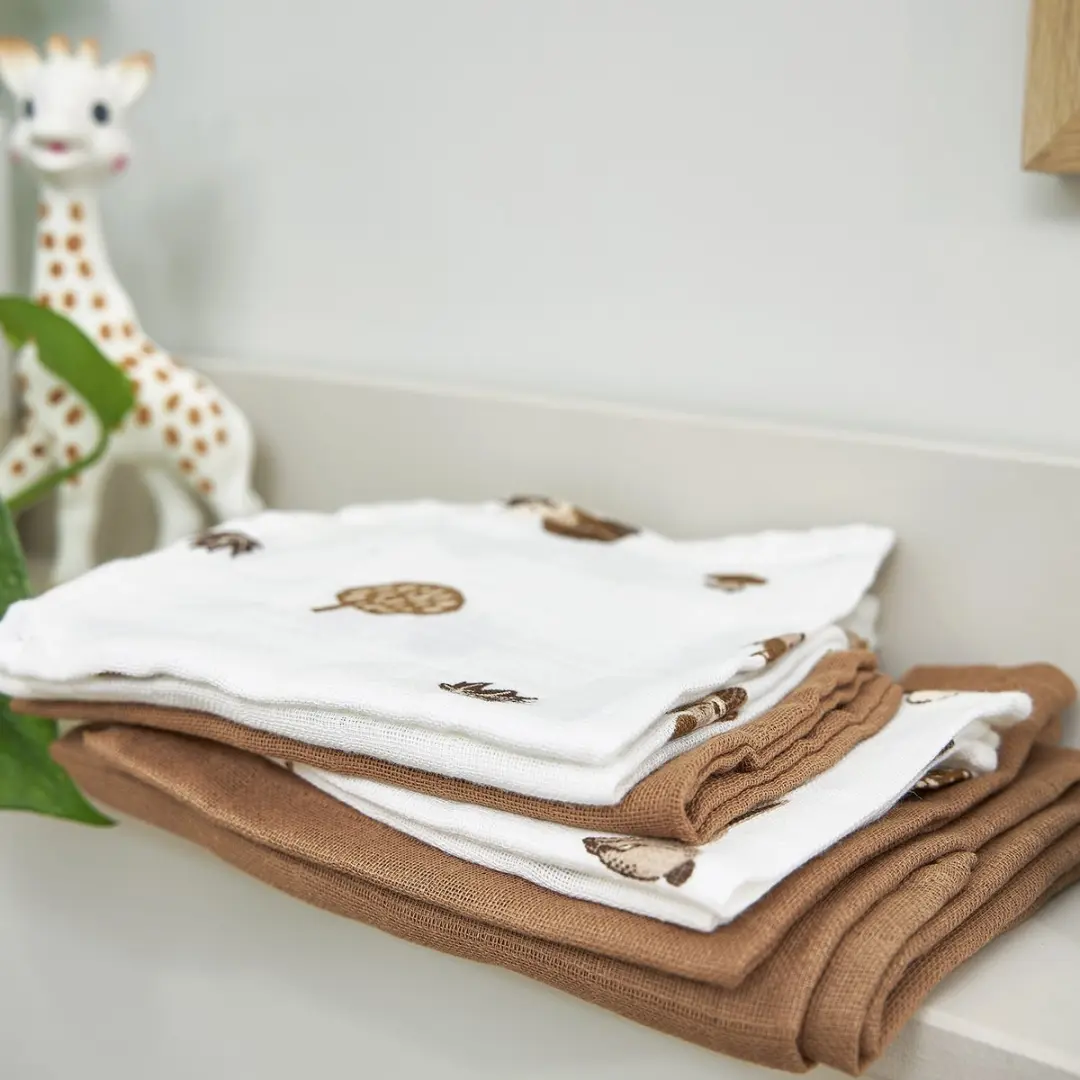 Meyco Baby Forest Animals Hydrofiele Wasdoekjes 3 Stuks