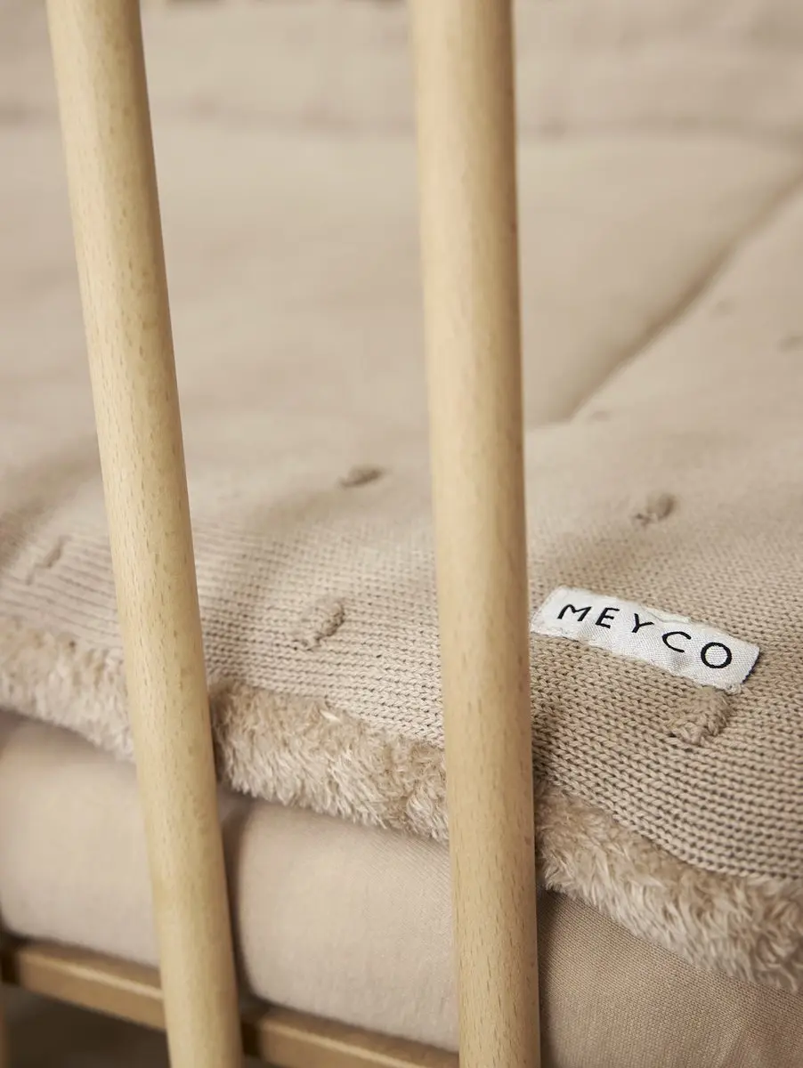 Meyco Baby Uni Hoeslaken Boxmatras 75x95cm - Sand