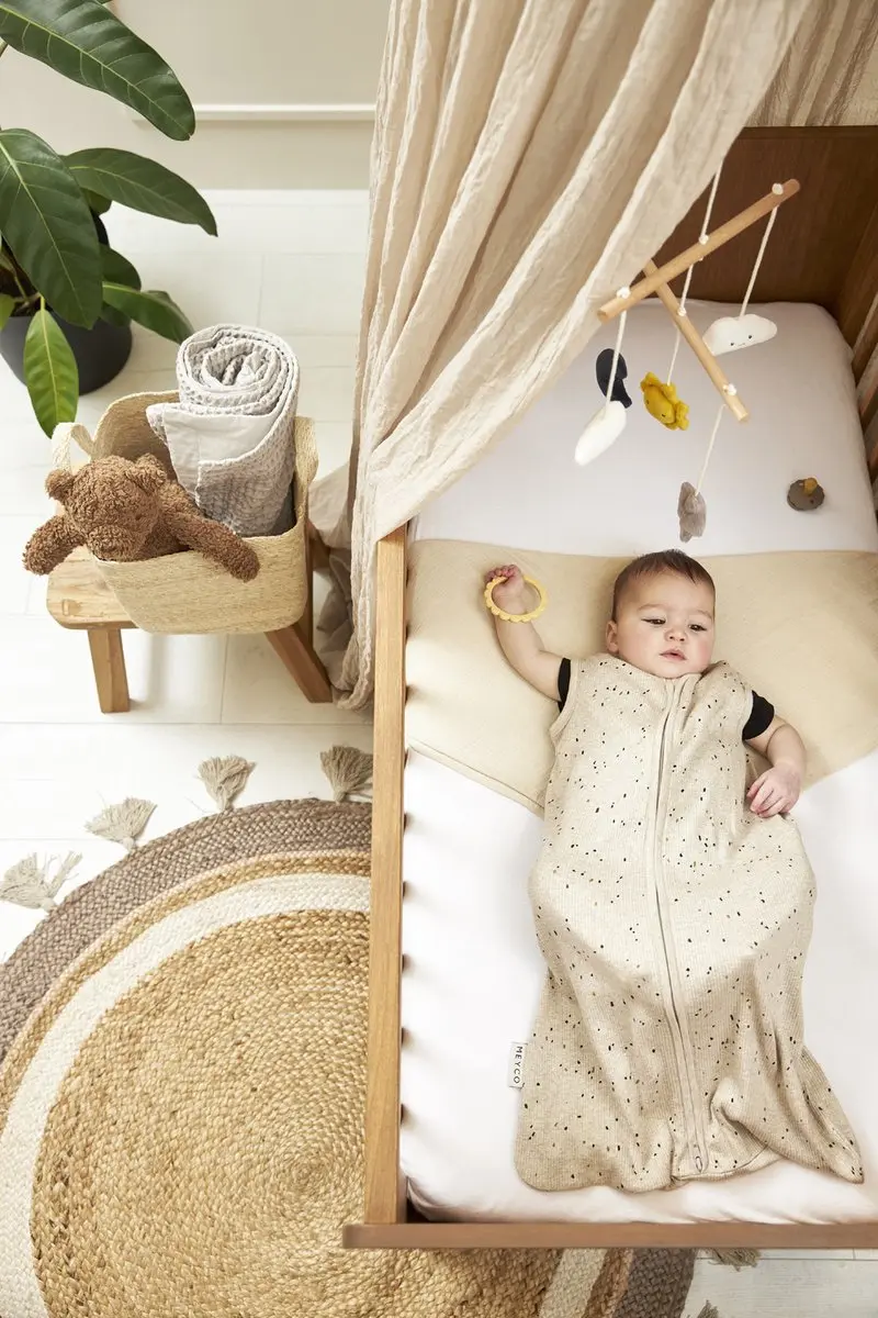 Meyco Baby Rib Mini Spot Slaapzak 70cm - 0.3 TOG