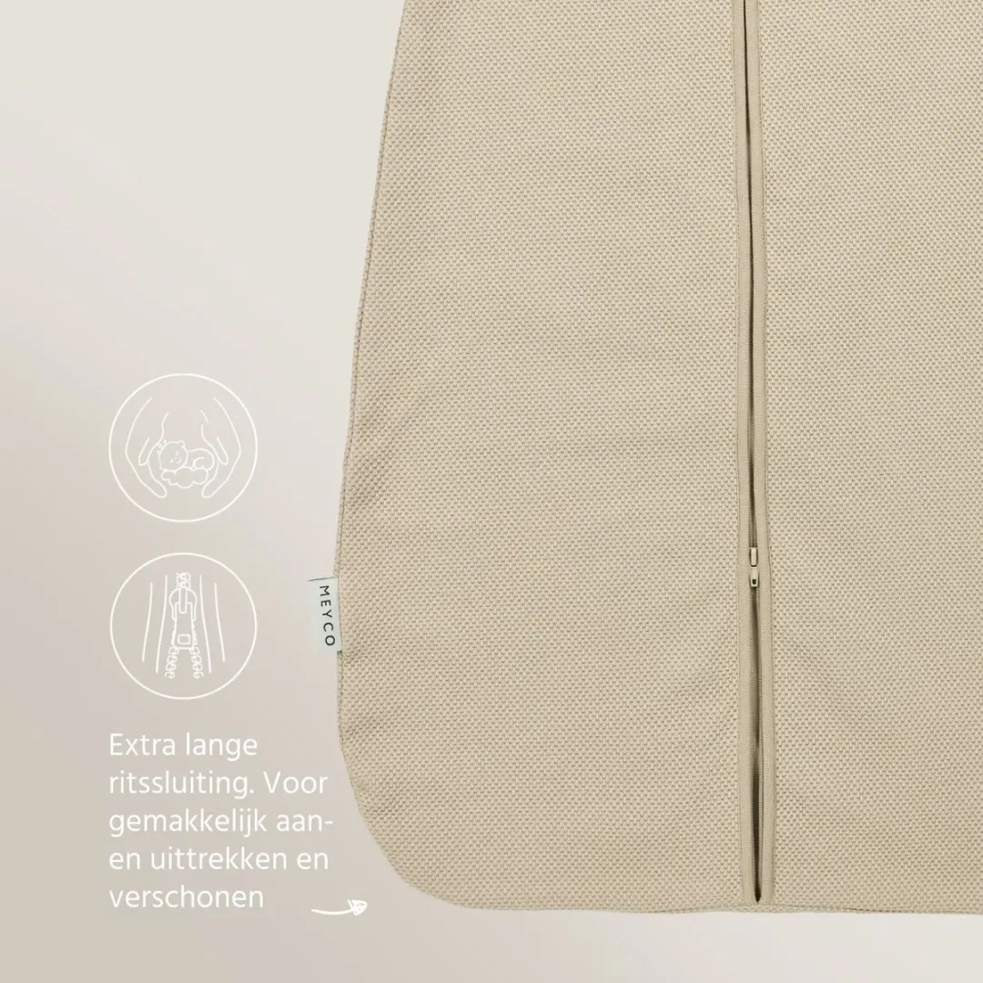 Meyco Baby Slaapzak Classic - 90cm - 1.0 TOG - Sand